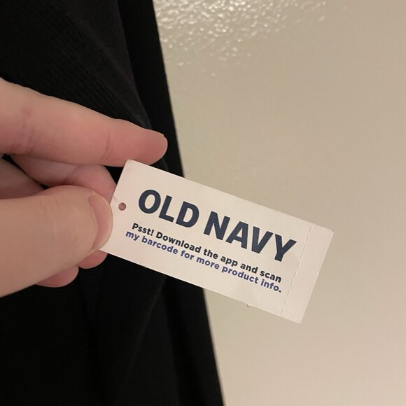 Old Navy Women XXL Black Ribbed Go-Dry Long Sleeve UltraLite Mock-Neck Top NWT - Picture 9 of 11